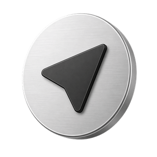 3D send arrow icon, decorative, shown on the contact us page
